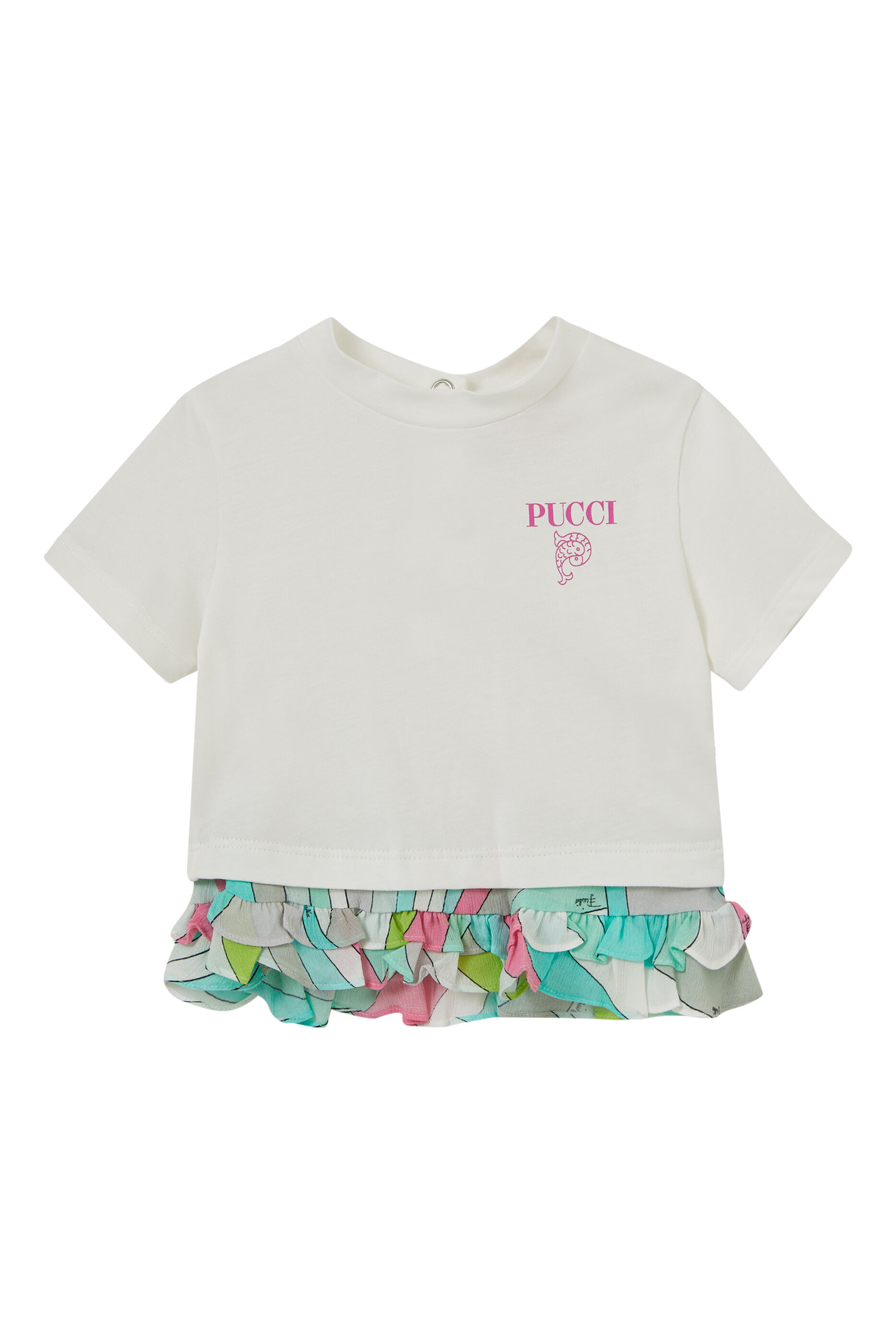 Buy Emilio Pucci Kids Peplum T-Shirt for Girl | Bloomingdale's Kuwait
